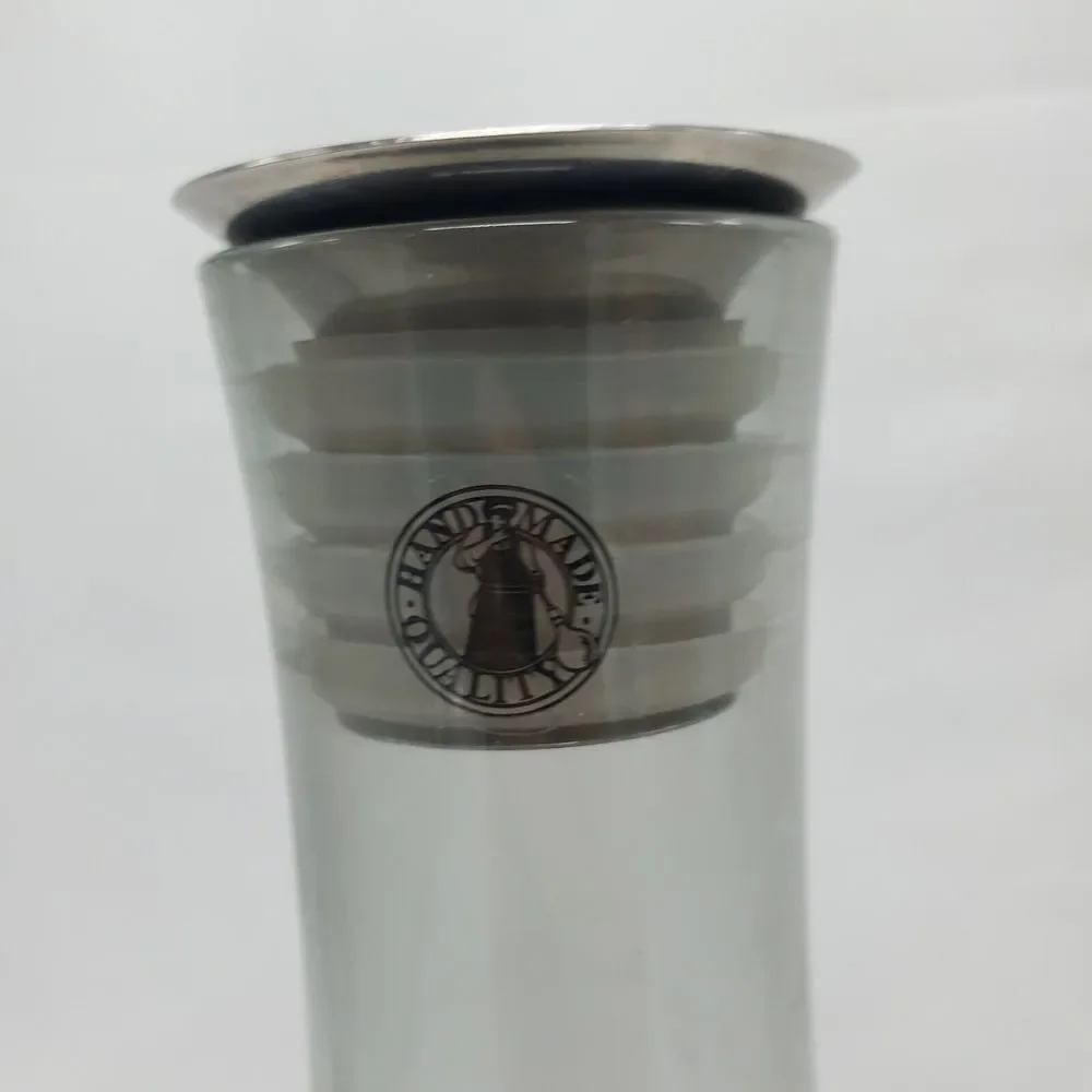 MCM Vintage Discontinued Ikea HÄMTA by Gunnel Sahlin Smoke Glass Decanter Carafe